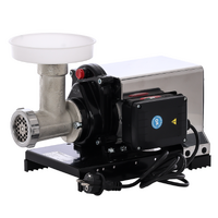 Reber 9502NSP INOX - N.5 - Picadora de carne el&eacute;ctrica - 400W