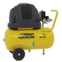 Abac Pole Position B15 - Compresor de aire el&eacute;ctrico con ruedas - Motor 1.5 HP - 24 L sin aceite