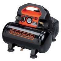 Black &amp; Decker BD 55/6 - Compresor de aire el&eacute;ctrico port&aacute;til monof&aacute;sico, sin aceite - Motor 0.5 HP - 6 L