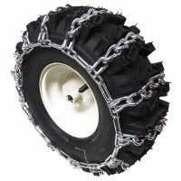 Par de cadenas de nieve GeoTech para quitanieves con neumáticos de 14"