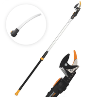 Fiskars UPX86 - Cortarramas de poda telesc&oacute;pico profesional - p&eacute;rtiga 240/400 cm + serrucho - &Oslash; 32 mm