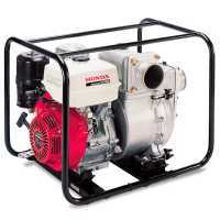 Motobomba de gasolina Honda WT 40 para agua sucia con racores de 100 mm