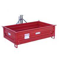 Caj&oacute;n de transporte para tractor GeoTech TRP 180 - basculante - 3 laterales abatibles