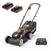 Worx WG779E - Cortac&eacute;sped de bater&iacute;a - 2x20V/2,5Ah - Corte 34 cm