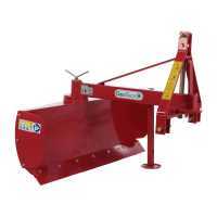Cuchilla niveladora para tractor GeoTech DL120 giratoria de 360&deg; y brazo orientable