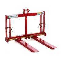 GeoTech D300 - Horquillas portapalets para tractor - Cargador trasero - Capacidad 300 Kg