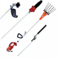 GeoTech BC 1400 Combi - Vareador de aceitunas + Desbrozadora multifunci&oacute;n el&eacute;ctrico