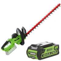 Cortasetos eléctrico a batería Greenworks G40HT 40V - cuchilla de 61 cm - Batería 2A 40V