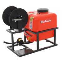 Pulverizador tipo bancada Dal Degan Tornado 120 L con enrollacable, para motocarretillas