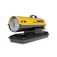 Master mod. B 70 CED - Generador de aire caliente de gas&oacute;leo directo - 20 kw