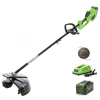 PROMO Greenworks GD40BC - Desbrozadora el&eacute;ctrica a bater&iacute;a - 4Ah/40V