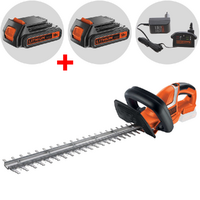Cortasetos de bater&iacute;a Black &amp; Decker GTC1845L20-QW 18V bater&iacute;a 2 Ah + bater&iacute;a 18V 2Ah gratis - cuchilla 45 cm