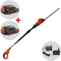Black &amp; Decker GTC1843L20-QW - Cortasetos de bater&iacute;a con p&eacute;rtiga 18V/2Ah + bater&iacute;a 18V 2Ah gratis