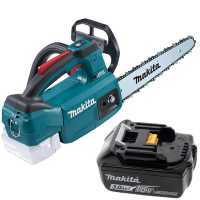 Makita DUC254C - Electrosierra de bater&iacute;a 18V 3Ah - Espada Carving de 25 cm