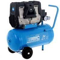 ABAC POLE POSITION OS20P - Compresor de aire el&eacute;ctrico monof&aacute;sico silencioso, sin aceite - Motor 2 HP - 24 L