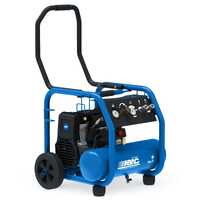 ABAC PORTABLE ROLLCAGE OS20P - Compresor de aire el&eacute;ctrico monof&aacute;sico silencioso, sin aceite - Motor 2 HP - 9 L