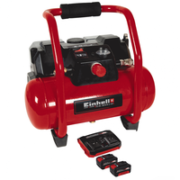 Einhell TE-AC 36 6 8 Li OF Set - Compresor de aire de bater&iacute;a sin aceite - 4Ah 2X18V