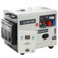 Blackstone SGB 8500 D-ES FP - Generador de corriente diésel silencioso con AVR 6.3 kW - Continua 6 kW Full-Power + ATS trifásico