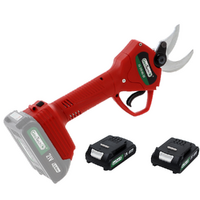 Tijeras eléctricas de poda GeoTech - MS 30 - 2 baterías 2 Ah y 18 V - Diámetro de corte 30 mm