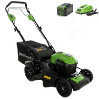 Cortac&eacute;sped el&eacute;ctrico de bater&iacute;a Greenworks GD40LM46SPK4 40V