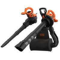 Soplador aspirador de hojas BLACK+DECKER BEBLV290, 3 en 1