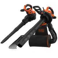 Soplador aspirador de hojas BLACK+DECKER BEBLV301-QS, 3 en 1