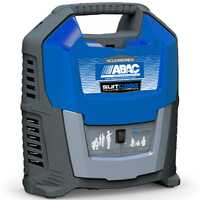 Abac Suitcase - Compresor de aire el&eacute;ctrico port&aacute;til monof&aacute;sico, sin aceite - Motor 1,5 HP