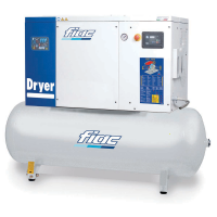 FIAC New Silver D 20/300 - Compresor rotativo trif&aacute;sico de tornillo silencioso - Secador integrado - Motor 20 HP 