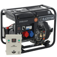 BlackStone OFB 8500-3 D-ES FP - Generador de corriente di&eacute;sel con AVR 6.4 kW - Continua 5.6 kW Full-Power + ATS Trif&aacute;sica