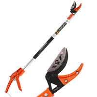 GeoTech FP-80 - Tijeras de poda con p&eacute;rtiga fija con sistema Corta y agarra