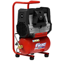 FIAC Silent XS88 - Compresor de aire el&eacute;ctrico monof&aacute;sico silencioso, sin aceite - Motor 0.75 HP - 6 L