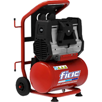 FIAC Magnum XS88 - Compresor de aire el&eacute;ctrico monof&aacute;sico silencioso, sin aceite - Motor 0.75 HP - 10 L