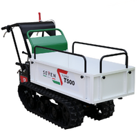 Carretilla de orugas con motor Seven Italy T500 GX - caja extensible - capacidad 500 kg