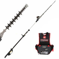 Cortasetos de bater&iacute;a con p&eacute;rtiga telesc&oacute;pica Zanon Raptor 600 - Espada de 60 cm - 50.4V 6.4 Ah