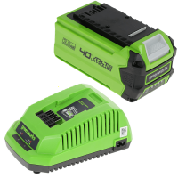 Starter kit GreenWorks 40V 2Ah Bater&iacute;a + cargador