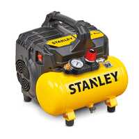 Stanley DST 100/8/6 - Compresor de aire el&eacute;ctrico port&aacute;til monof&aacute;sico, sin aceite - Motor 1 HP - 6 L
