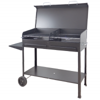 Seven Italy Vanessa 2G - Barbacoa de carb&oacute;n de hierro artesanal - 2x 47.5x37cm