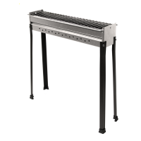 Barbacoa para pinchos de carb&oacute;n Seven Italy BBQ-60 INOX