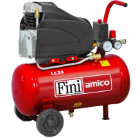 Fini Amico 25/SF2500 - Compresor de aire el&eacute;ctrico monof&aacute;sico - Motor 2 HP - 24 L