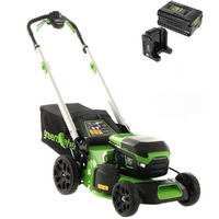 Cortac&eacute;sped de bater&iacute;a autopropulsado Greenworks GD60LM46SP - 60V/4Ah - 4en1