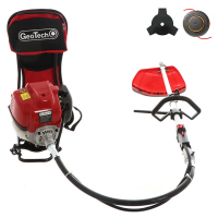 GeoTech GT-4 36 BP - Desbrozadora de mochila con motor de gasolina 4 tiempos