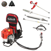 GeoTech GT-2 52 BP - Desbrozadora de gasolina multifunci&oacute;n de mochila