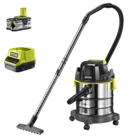 RYOBI R18WDV-0 - Aspirador de bater&iacute;a para polvo y l&iacute;quidos -18V - 4Ah - bid&oacute;n 18 L