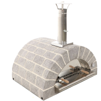 Horno de le&ntilde;a para pizza para exterior Family Stone Grigio - 4 pizzas