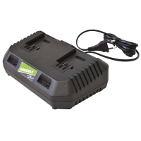Cargador de bater&iacute;as Verdemax doble de 20V 2Ah