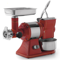 Fama TG12 Retr&ograve; - Picadora de carne el&eacute;ctrica - Con rallador integrado - Grupo trituraci&oacute;n en inox - 230V 
