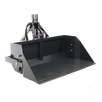 BlackStone B-PAL H 120 - Pala trasera hidr&aacute;ulica para tractor - de 120 cm - Capacidad 400 Kg