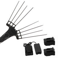 Zanon Albatros PRATIK C/AL 300 - Vareador de aceitunas con bater&iacute;as de litio - P&eacute;rtiga telesc&oacute;pica 220 - 350 cm - 2x (36 V - 5 Ah)