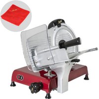 BERKEL Red Line 250 ROJA - Cortadora de fiambre con cuchilla de acero cromado de 250 mm