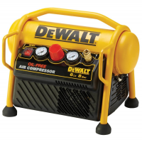 DeWalt DPC6MRC-QS - Compresor de aire el&eacute;ctrico port&aacute;til monof&aacute;sico, sin aceite - Motor 1.5 HP - 6 L